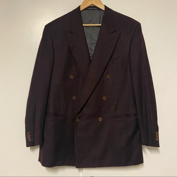 Ermenegildo Zegna Other - Ermenegildo Zegna wool cashmere maroon blazer Size 54